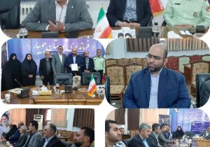آیین معارفه بخشدار جدید گیلخواران در فرمانداری جویبار