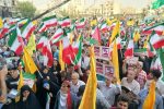 اجتماع بزرگ مردم تهران در حمایت از نیروهای مسلح در جنگ با اسرائیل