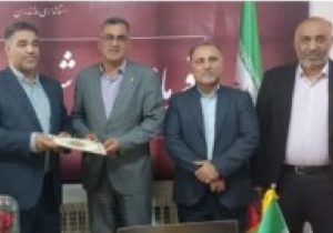 آیین تکریم و معارفه رئیس اداره ورزش و جوانان جویبار
