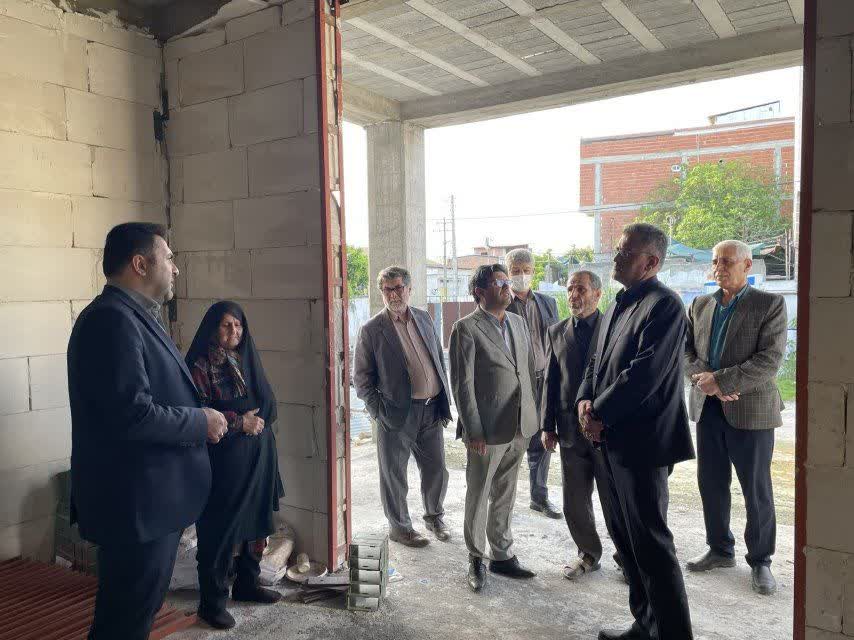 بازدید از پروژه در حال ساخت مدرسه شهید نجفیان در سراجکلای جویبار
