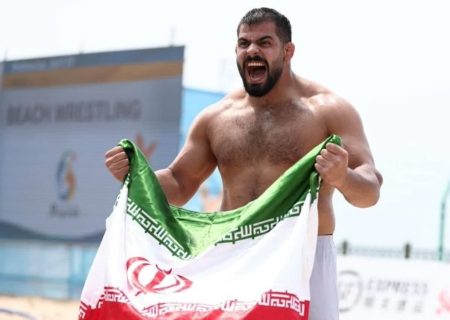 افتخار آفرینی ورزشکار جویباری در مسابقات کشتی ساحلی بازی‌های آسیایی ۲۰۲۶ سانیا چین.